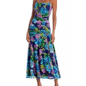 AQUA FLORAL MAXI DRESS  Size  M